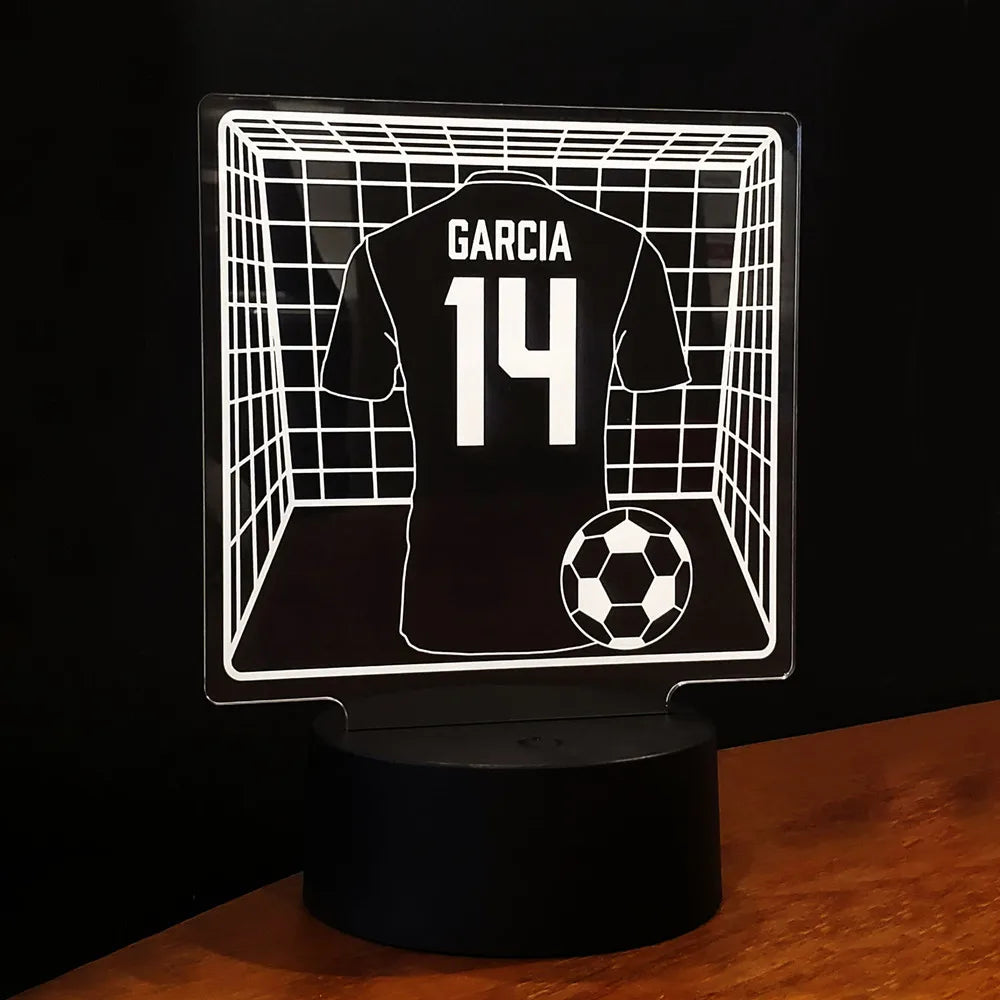 Personalisierte Lampe Fussballgoalie