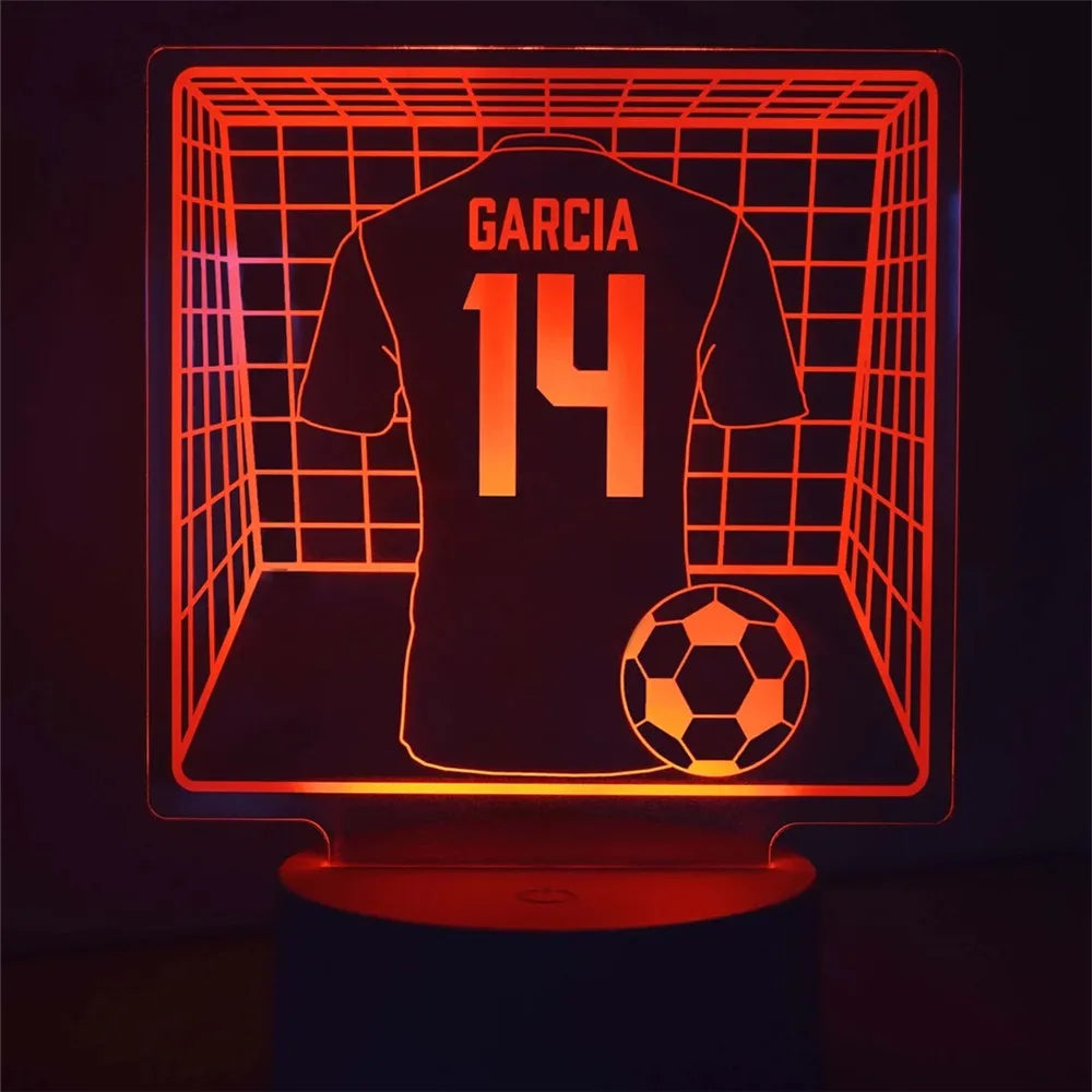 Personalisierte Lampe Fussballgoalie